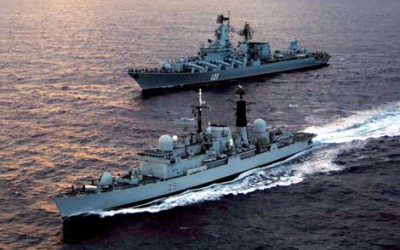 Russia sends Naval vessels to defend against shirtfront